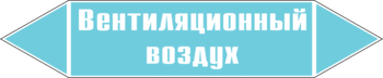 Маркировка трубопровода "вентиляционный воздух" (пленка, 358х74 мм) - Маркировка трубопроводов - Маркировки трубопроводов "ВОЗДУХ" - Магазин охраны труда ohranatruda-shop.ru